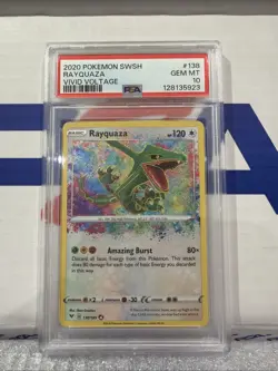 Rayquaza 138/185 Vivid Voltage Pokemon PSA 10 - Image 1