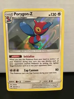 Porygon-Z 105/147 Holo Rare Pokemon Burning Shadows - Image 1