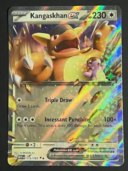 Pokemon TCG Kangaskhan ex Scarlet & Violet-151 115/165 Holo Double Rare - Image 1