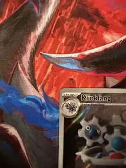 Pokemon Klinklang Sv: Black Bolt Illustration Rare Holo 141/086 150 HP Metal - Image 2