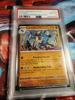 Pokemon Lucario Scarely Violet Stamp 114/198 PSA 10 - Image 2