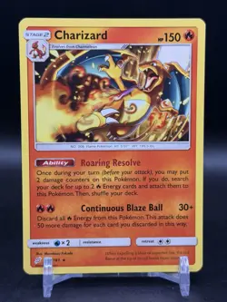 Charizard 14/181 Rare Sun & Moon Team Up Pokemon English NM - Image 1