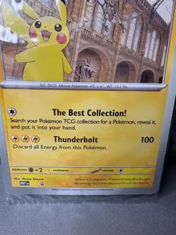 Pokemon Promo Pikachu At The Museum Oversized SpecialEdition Collectable 25th - Image 3