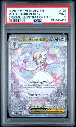 Mega Gardevoir ex 178/132 Me01: Mega Evolution Holo Pokemon SIR PSA 9 - Image 1