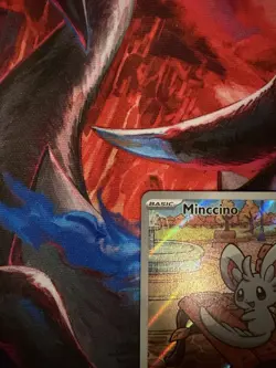 Pokemon Minccino Sv: Black Bolt Illustration Rare Holo 152/086 2025 60 HP - Image 2
