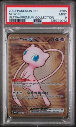 MEW EX #205 PSA 9 2023 METAL POKEMON 151 ULTRA-PREMIUM COLLECTION - Image 1