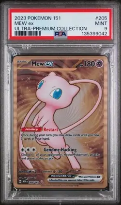 MEW EX #205 PSA 9 2023 METAL POKEMON 151 ULTRA-PREMIUM COLLECTION - Image 3