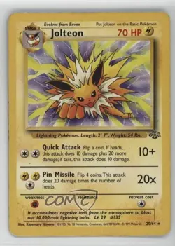 Jolteon Pokemon Jungle #20 1999 - Image 1
