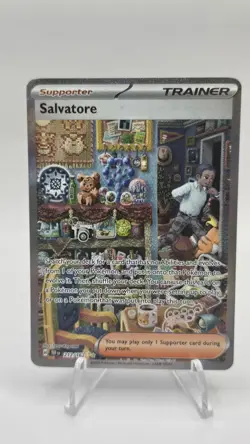 Salvatore 212/162 Special Illustration Rare Pokemon SV Temporal Forces - Image 1