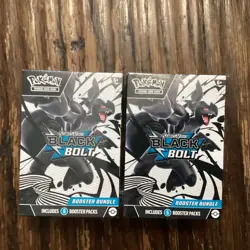 Pokemon TCG Black Bolt Booster Bundles, Set of 2 NEW & SEALED - Image 1