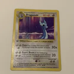 Pokemon TCG Dragonair 1st Edition 18/102 Base Set Uncommon 80 HP Regular 1999 - Image 1