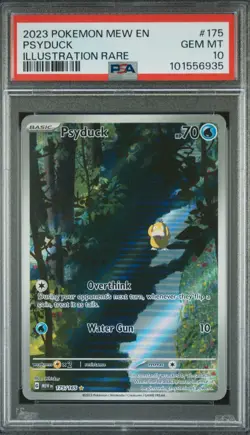 Pokemon Psyduck 175/165 Sv: Scarlet & Violet 151 PSA 10 Illustration Rare Holo - Image 1