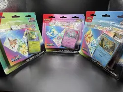 Pokemon TCG Prismatic Evolutions Tech Sticker Collection Set Lot Of 3 Sealed New - Image 1