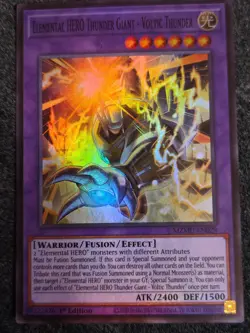 MZMU-EN029 Elemental HERO Thunder Giant - Voltic Thunder Super Rare YuGiOh! - Image 1