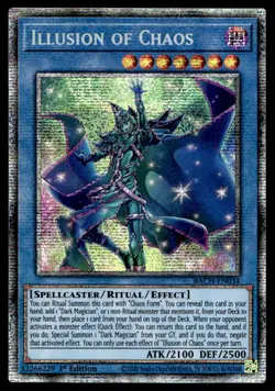 Yu-Gi-Oh TCG Battle of Chaos #BACH-EN034 Illusion of Chaos Starlight R,1st Ed. - Image 1