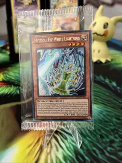 Yu-Gi-Oh! TCG Mystical Elf White Lightning LDS3-EN138 Sealed Promo Limited Ed. - Image 1