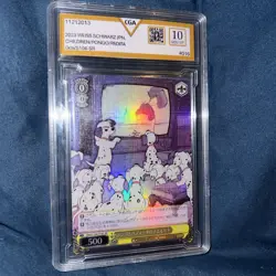 CGA 10 GEM MINT 2023 Weiss Schwarz DISNEY100 Children/Pongo/Padita #016 SR - Image 1