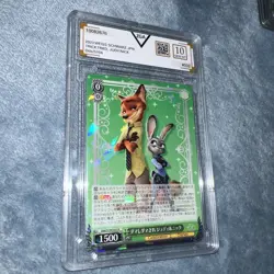2023 100 Disney Weiss Schwarz DDS/S104-032 R Judy Nick Rare FOIL 10 GEM MINT - Image 1