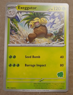 Exeggutor Card My First Battle Pokemon Bulbasaur Stamped - Image 1