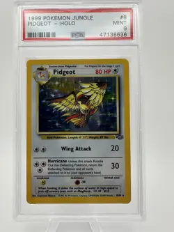 Pokemon Pidgeot Jungle 08/64 Holo Rare PSA 9 1999 Unlimited English Card - Image 2