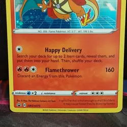 Pokemon TCG Special Delivery Charizard SWSH075 Holo Card NM Condition - Image 3