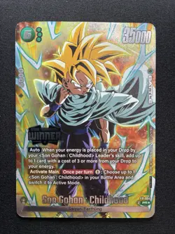 Son Gohan Childhood FP-054 Tournament Pack Winner Promo Dragon Ball Card English - Image 1