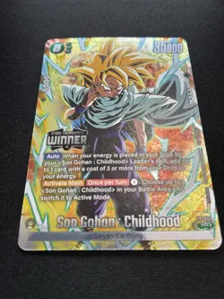Son Gohan Childhood FP-054 Tournament Pack Winner Promo Dragon Ball Card English - Image 2