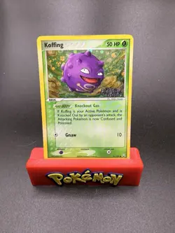 Reverse Holo Stamped Koffing Pokemon Card Team Rocket Returns 61/109 Swirl MP-c - Image 1