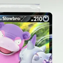 Pokemon Sword & Shield Darkness Ablaze Galarian Slowbro V 099/189 Holo Card NM - Image 3