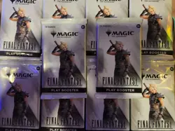5 Magic: The Gathering Final Fantasy Play Booster Pack Cloud Strife 14 Cards - Image 1