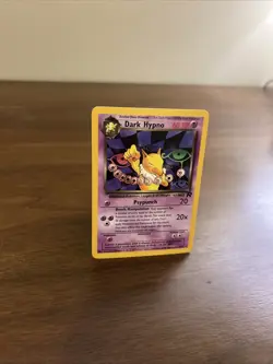 Pokemon Dark Hypno TCG Card 26/82 Non-Holo Rare LP Vintage Card - Image 2