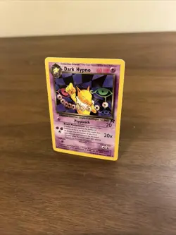 Pokemon Dark Hypno TCG Card 26/82 Non-Holo Rare LP Vintage Card - Image 3