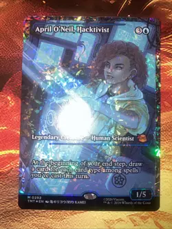 April O'Neil, Hacktivist (0292) (Showcase) (Fracture Foil) Teenage Mutant Ninja - Image 1