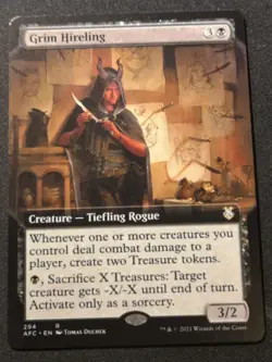 Grim Hireling - Extended Art - AFC - MTG - EN - NM - 294 - Image 1