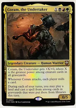 Coram, the Undertaker -#7-MTG-Commander: Modern Horizons 3 (M3C)-FOIL-NM - Image 1