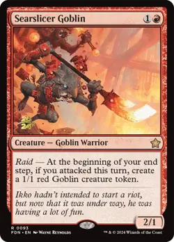 Searslicer Goblin [Foundations Prerelease Promos] Magic MTG - Image 1