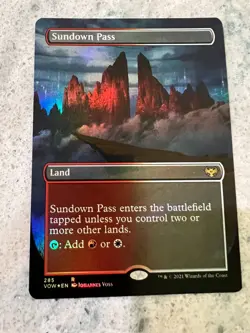 Sundown Pass - Foil - Borderless - NM - Near Mint - MTG - Image 1