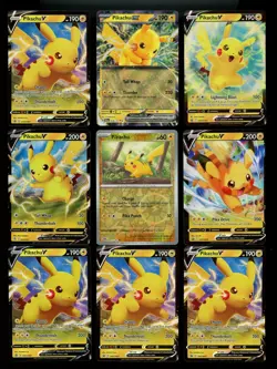 (14) Pokemon Mixed Prismatic SWSH PIKACHU V ex Lot - Image 1