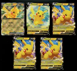 (14) Pokemon Mixed Prismatic SWSH PIKACHU V ex Lot - Image 2