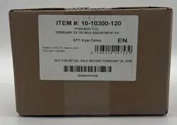 Auction #2 Pokemon TCG Mega Charizard EX Tins Sealed Case 6-Tins - Image 1