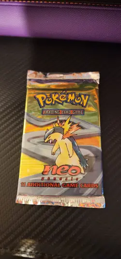 Pokemon Neo Genesis Blister Pack (Typhlosion Pack Art) Sealed PLEASE SEE PICS - Image 2