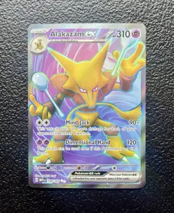 Pokemon TCG - Alakazam ex 188/165 Holo Ultra Rare - Scarlet & Violet 151 *NM/M - Image 1
