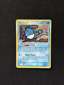 Pokemon TCG - Azumarill Team Rocket Returns 1/109 Reverse Holo Rare Stamped NM - Image 2