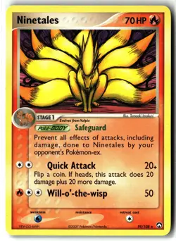 Ninetales ⭐ 19/108 Rare Power Keepers 2007 Pokemon NM/LP - Image 1