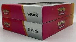 Lot of (2) Pokemon TCG 151 S&V 5-Pack Costco Mini Tins Boxes SEALED NEW - Image 3