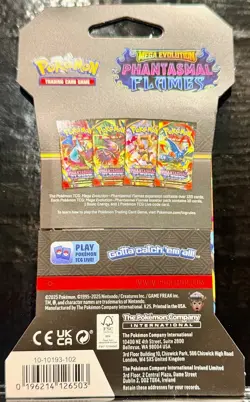Pokemon TCG- Mega Evolutions Phantasm Flames Sleeved Booster Pack - Image 2