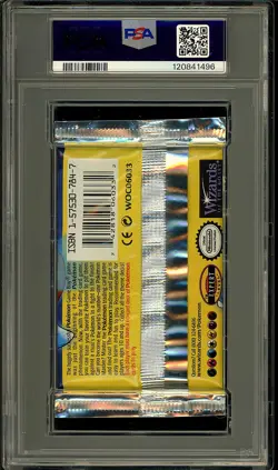 Pokemon 1999 Vintage WOTC Base Set Blastoise Sealed Booster Pack PSA 9 - Image 2