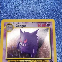 Gengar Fossil 5/62 Holo Rare 80 HP Near Mint Unlimited 1999 Pokemon TCG - Image 5