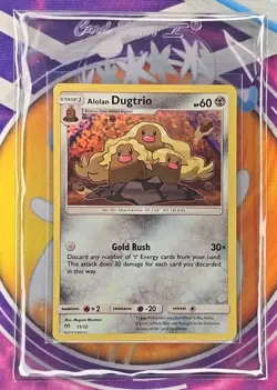 🔥Pokemon Alolan Dugtrio Holo Rare 11/12 VLP/NM Promo 2019 McDonalds Promo👍📈 - Image 3