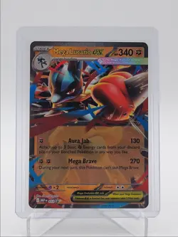 MEGA LUCARIO EX 2025 POKEMON MEGA EVOLUTION BLACK STAR PROMO #012 Q5686 - Image 1
